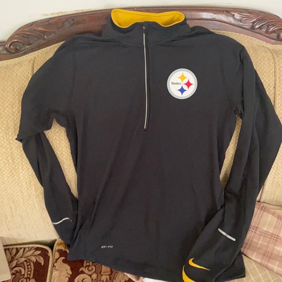 Nike Tops - NFL - Nike Dri Fit “Steelers” half-zip